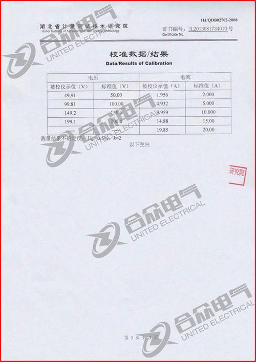 發(fā)電機(jī)轉(zhuǎn)子交流阻抗測(cè)試儀證書